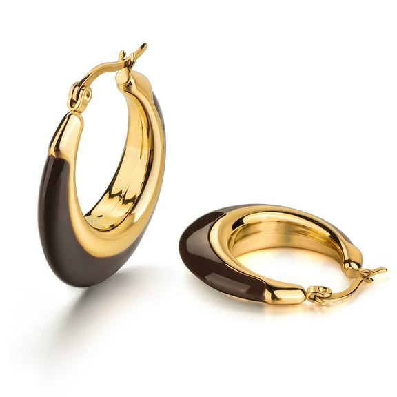 Acrylic Hoop Earrings for Women Resin Floral Earring Spring Summer Earrings Beach Jewelry Statement Fashion Accessories