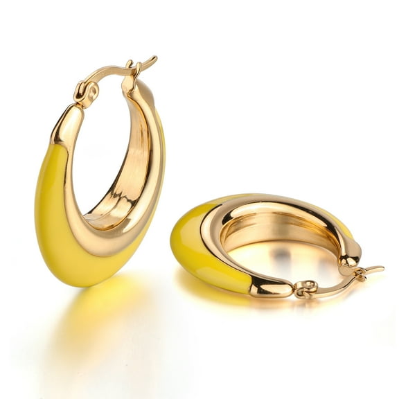 Acrylic Hoop Earrings for Women Resin Floral Earring Spring Summer Earrings Beach Jewelry Statement Fashion Accessories