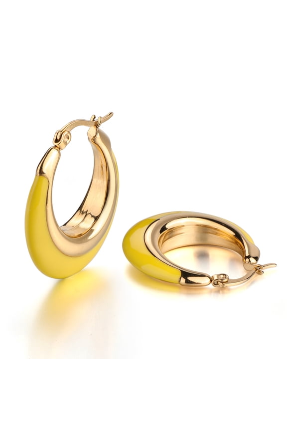 Acrylic Hoop Earrings for Women Resin Floral Earring Spring Summer Earrings Beach Jewelry Statement Fashion Accessories