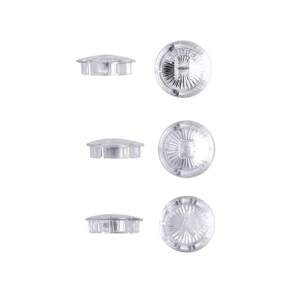 Acrylic Hot, Cold, Diverter Index Button - Case of 3