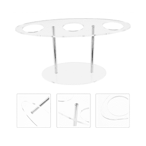 Acrylic Ice Cream Cone Holder, Charcuterie Food Cone Holder, Waffle Cone Holder Stand, 3 Holes,Transparent