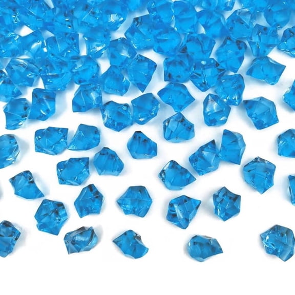 Acrylic Ice Crystal Rocks Vase Filler 23 X 18 MM Turquoise(1 LB/Bag)