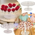 Acrylic Ice Display Rack 16 Holes Placement Rack Small Ceramic Flower