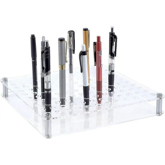 Acrylic Ink Display Stands Square Clear 25x25x3cm Inner Diameter: 0.8cm