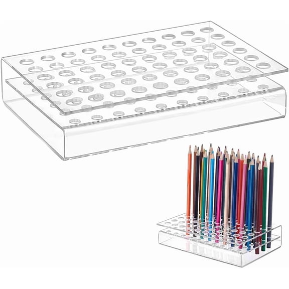 Acrylic Ink Organizer Stands Rectangle Clear 19x13.15x4.2-4.4cm