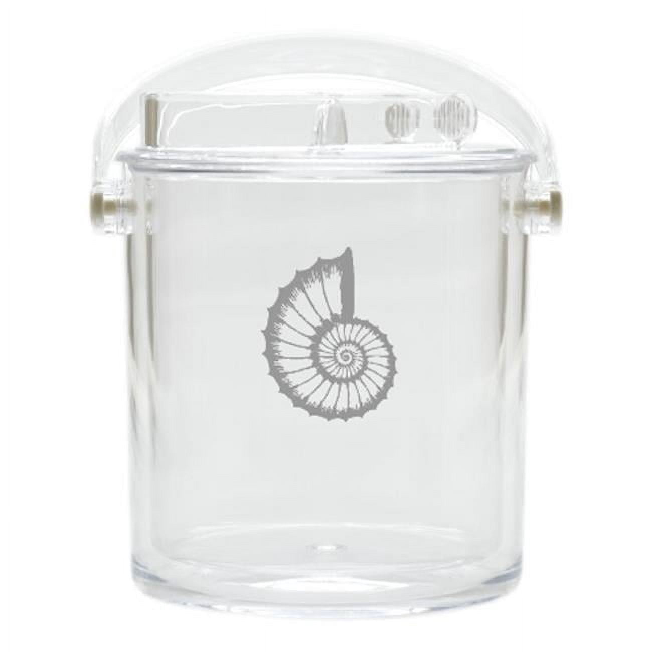 Acrylic Insulated Ice Bucket With Tongs -Spiral