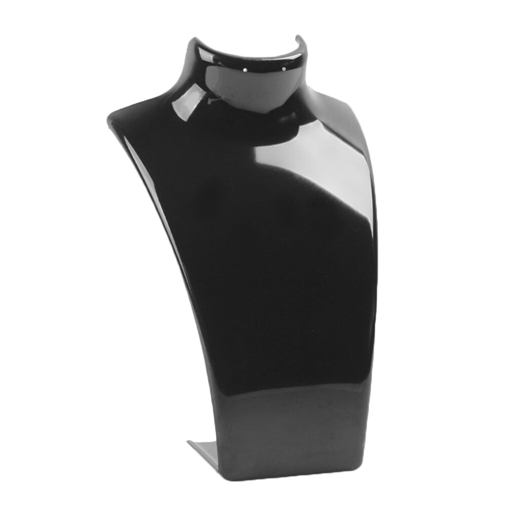 Acrylic Jewelry Necklace Pendant Earrings Plastic Mannequin Bust Display Stand Organizer Holder - by ROBOT-GXG