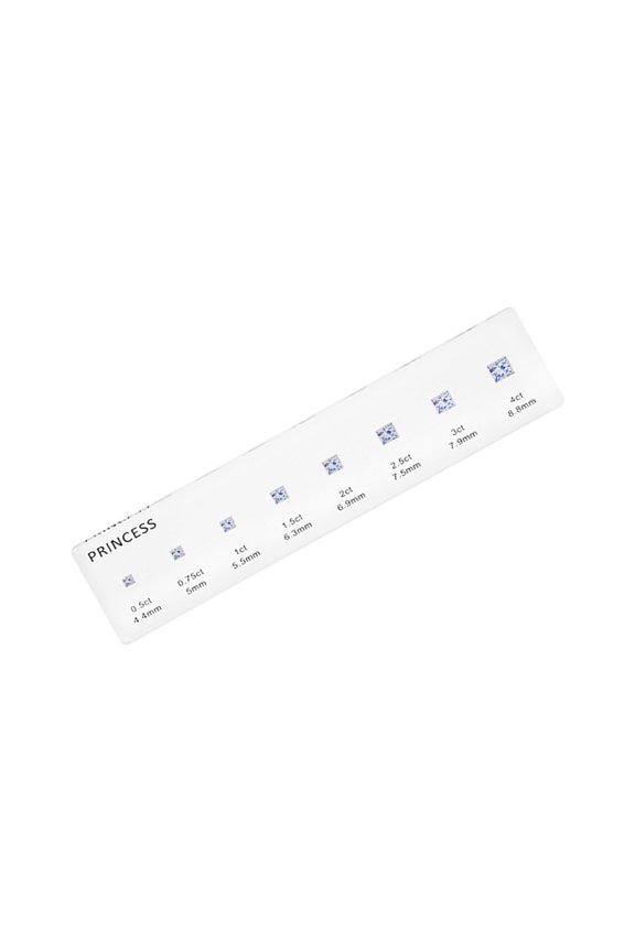Acrylic Jewelry Sizing Gauge Accurate Finger Measurement For Wedding Bands Gemstones Evaluations And Design