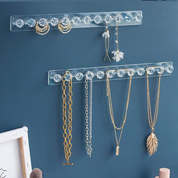 Acrylic Jewelry Storage Rack, Necklace, Bracelet, Earring Hanging Rack