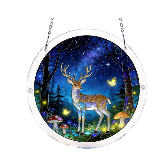Acrylic Jigsaw Puzzle Suncatcher – 7.8in Sun Catcher Puzzle for Windows Hanging, Brain Teaser Learning Activity #001