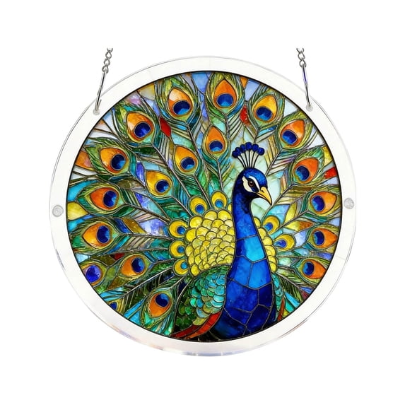 Acrylic Jigsaw Puzzle Suncatcher – 7.8in Sun Catcher Puzzle for Windows Hanging, Brain Teaser Learning Activity #002
