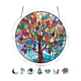 thumbnail image 1 of Acrylic Jigsaw Puzzle Suncatcher, Acrylic Puzzle Suncatcher, 83 Pieces Sun Catcher Stained Glass for Women Men Mom Birthday Home Decors, 1 of 9