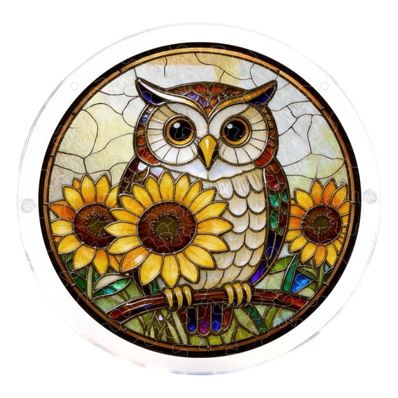 Acrylic Jigsaw Puzzle Suncatcher, Stained Glass Window Hanging, Acrylic Puzzle Window Hanging Suitable for Everyone