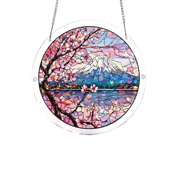 Acrylic Jigsaw Puzzle Suncatcher Window Hanging, Beach Stained Glass ...
