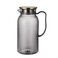 thumbnail image 1 of Acrylic Juicer Pitcher with Stainless Steel Lid & Strainer - High-Temperature-Proof 1L Beverage Jug for Iced Drinks, Fruit Infusions, and More - Elegant Diamond Pattern Design for Home, KTV, 1 of 5