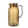 thumbnail image 1 of Acrylic Juicer Pitcher with Stainless Steel Lid & Strainer - High-Temperature-Proof 1L Beverage Jug for Iced Drinks, Fruit Infusions, and More - Elegant Diamond Pattern Design for Home, KTV, 1 of 5