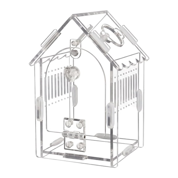 Acrylic Jumping Spider Enclosure, Small Reptile Terrarium Kit with Magnetic Door & Ventilation, Easy Assembly for Tarantula Mantis