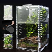Acrylic Jumping Spider Habitat & Insect Terrarium - Enclosures for Praying Mantises, Frogs & Small Bugs
