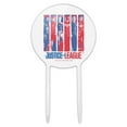 thumbnail image 1 of Acrylic Justice League Red, White and Blue Cake Topper Party Decoration for Wedding Anniversary Birthday Graduation, 1 of 7