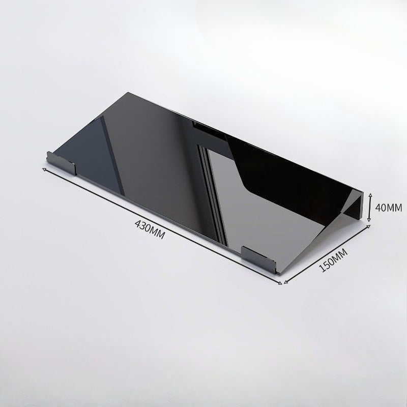 Acrylic Keyboard Stand, Adjustable Ergonomic Keyboard Riser with Wrist Rest, Desktop Tilted Platform Stand for Mechanical Keyboard, Dust Cover & Storage Rack