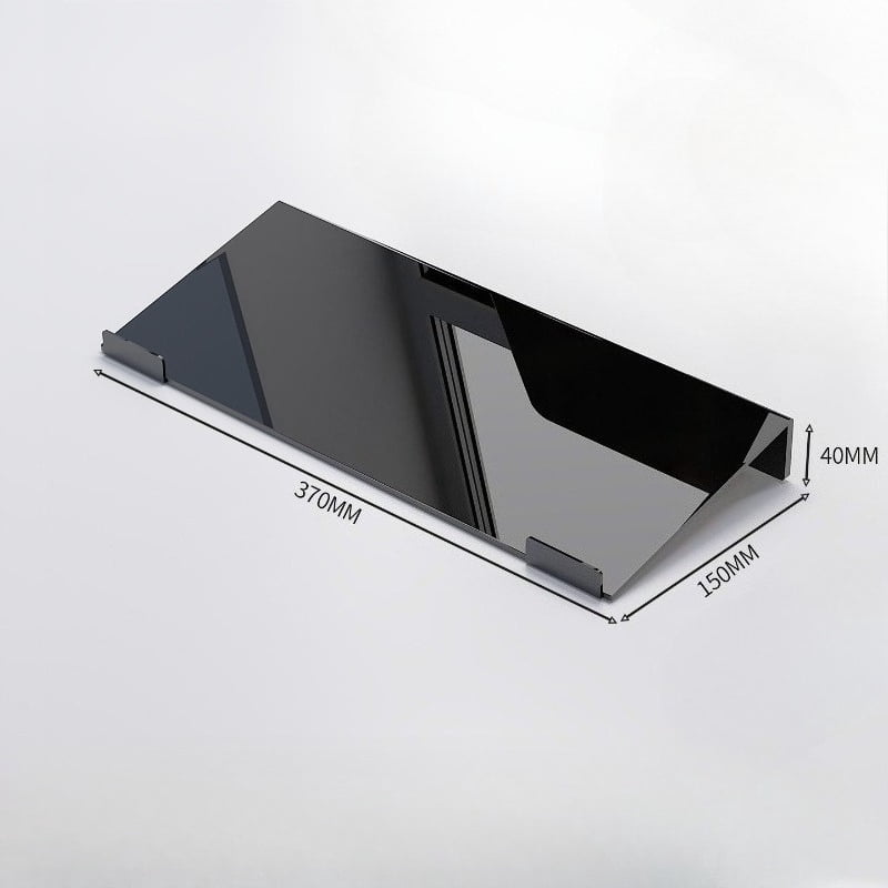 Acrylic Keyboard Stand, Adjustable Ergonomic Keyboard Riser with Wrist Rest, Desktop Tilted Platform Stand for Mechanical Keyboard, Dust Cover & Storage Rack
