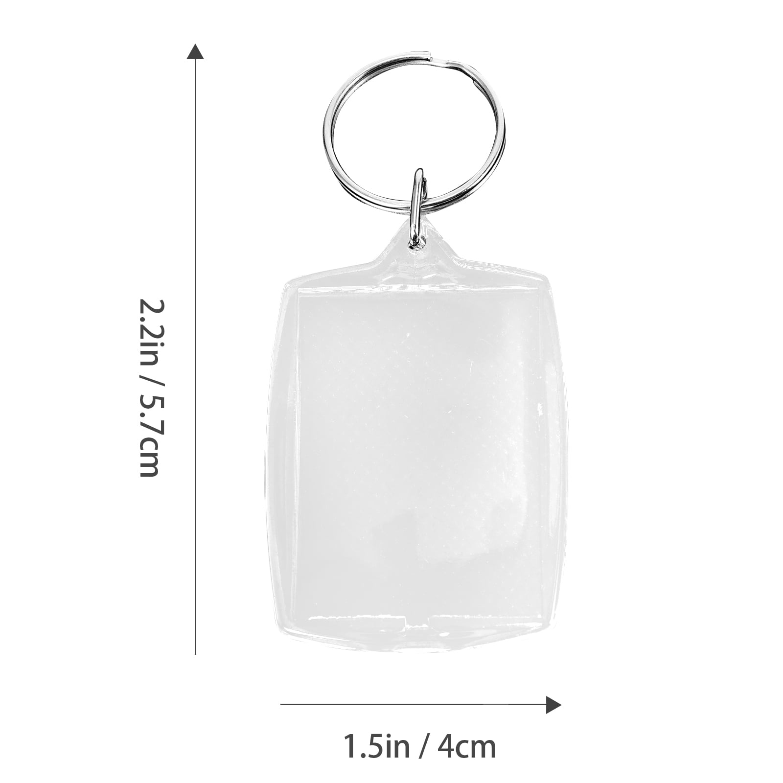 Acrylic Keychain Keychain Photo Clear Chains Supplies Craft Christmas