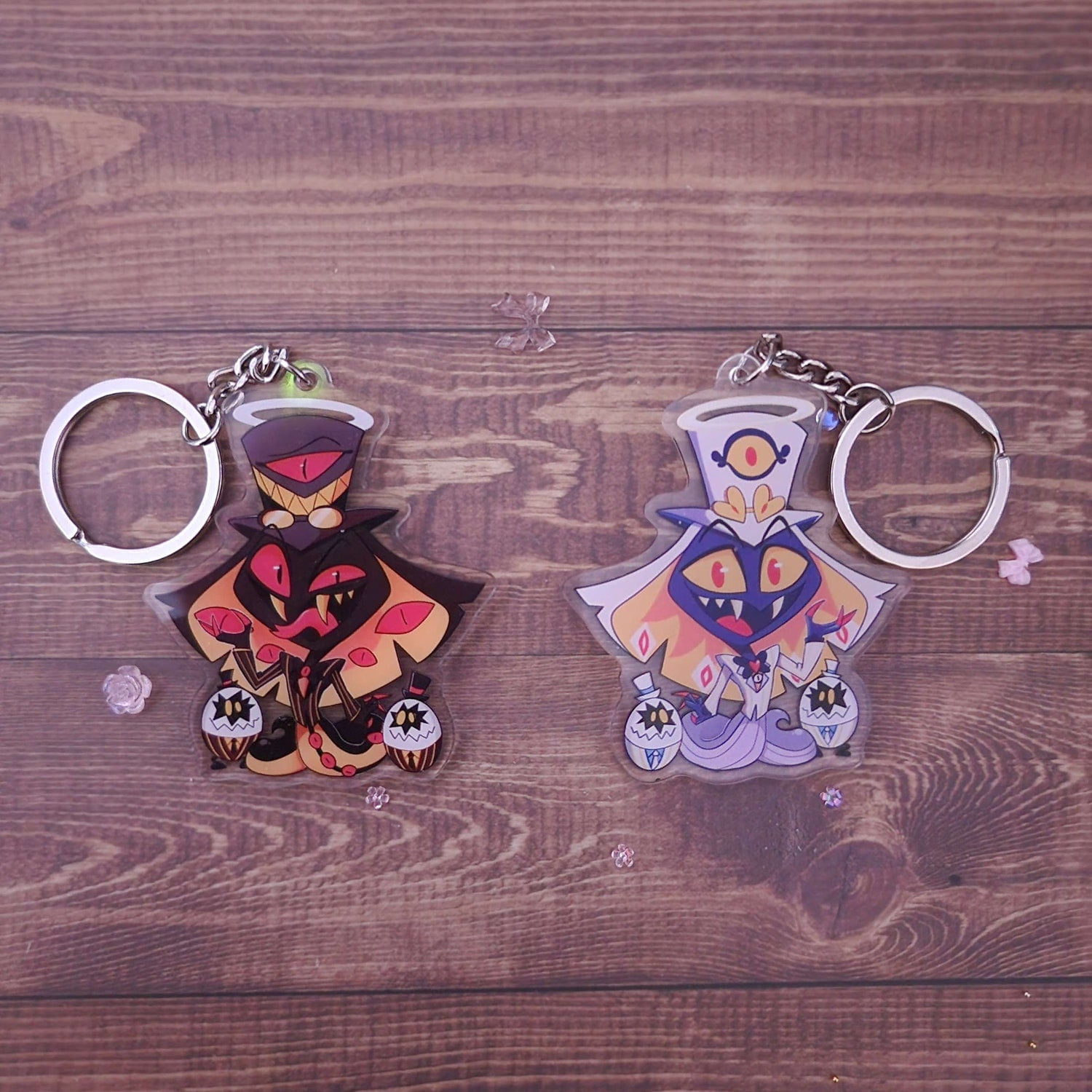 Acrylic Keychain Sir Pentious Hazbin Hotel Double sided 2.5 in double ...