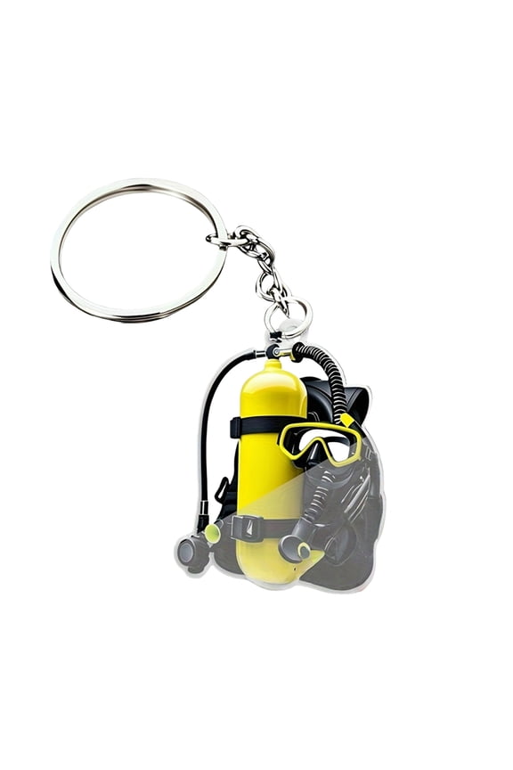 Acrylic Keychain with Diving Theme for Vehicle Decoration and Home Ornament Ideal Festive Present for Christmas
