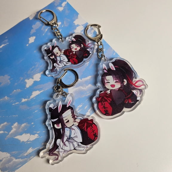 Acrylic Keychains, Mo Dao Zu Shi, Grandmaster of demonic cultivation, Wei Wuxian, Lan Wangji, novel (1 keychain)