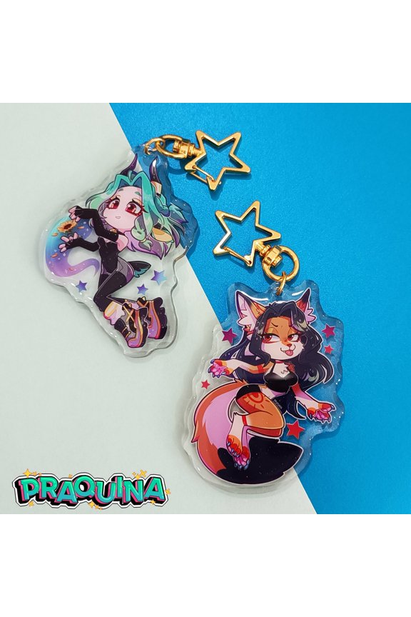 Acrylic Keychains: Original Art / Furry Ocs, random 1pc