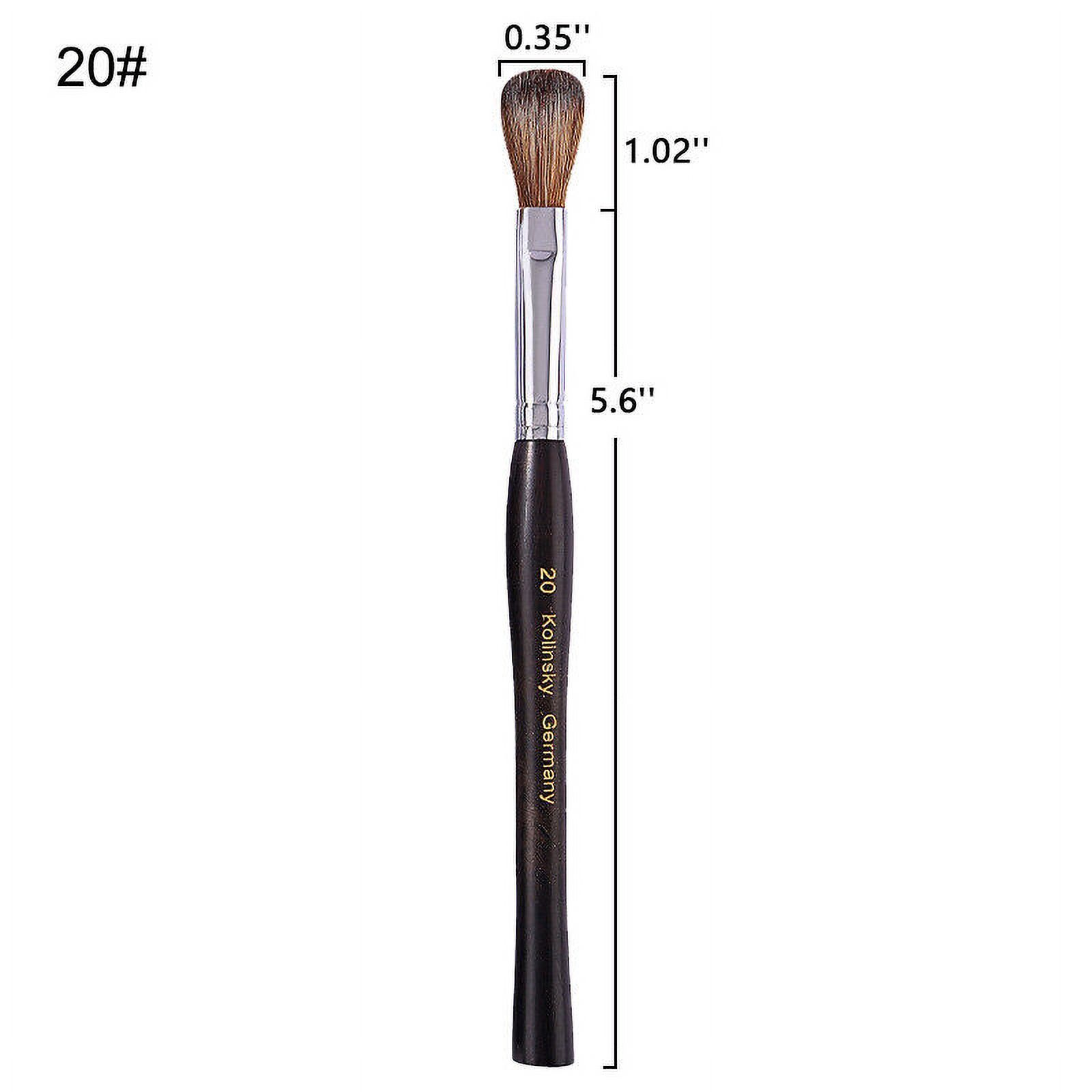 Acrylic Kolinsky Nail Brush Sizes 820 Pure 100Nail Brush Wood Handle(Crimped)