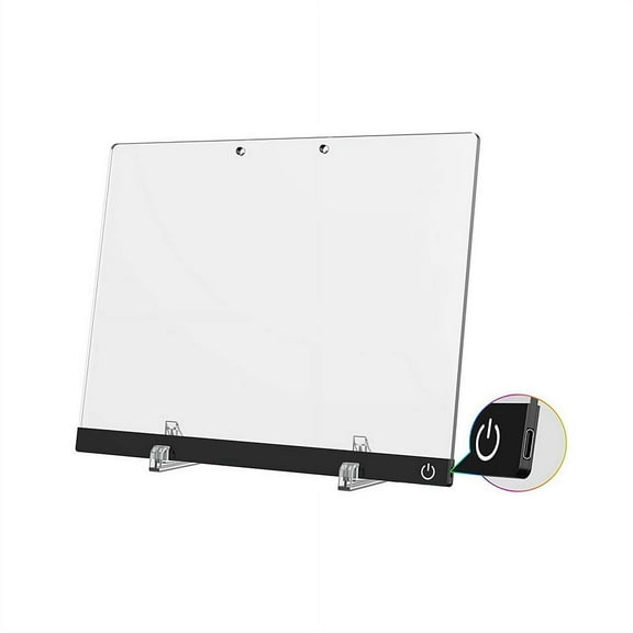 Acrylic LED Drawing Message Note Board, 9.84" X 13.78" Rechargeable LED Light-Up Message Note Lumiboard for Ideal Christmas Gift