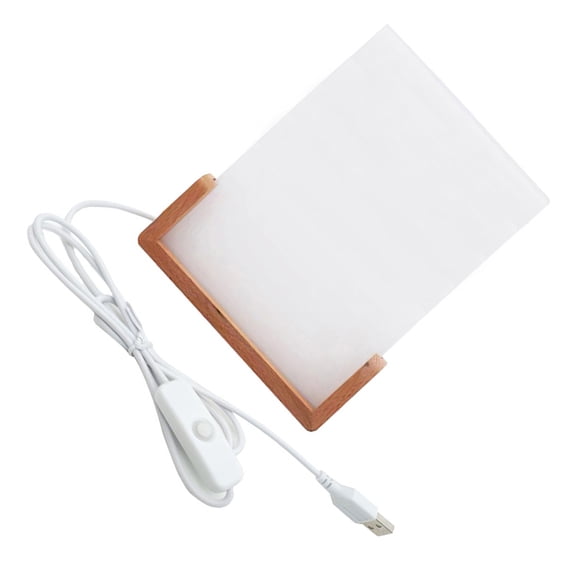 Acrylic LED Photo Frame for Sublimation Heat Press Machines Picture Frame with Base Night Light for Home Decors