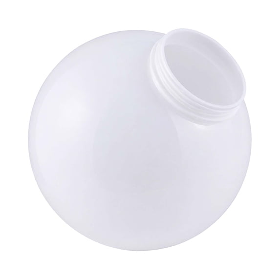 Acrylic Lamp Post Globe with Screw Neck, Outdoor Light Fixture Cover Replacement, Round Lighting Diffuser Shade for Bulb, Indoor Outdoor Wall Patio Decor