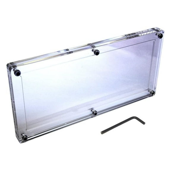 Acrylic Large Bill Frame - Pre-1929 Currency Display Case - Silver Certificate & Early Dollar Holder - 7.49x3.19 Inch - CNC Cut & Polished