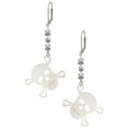 thumbnail image 1 of Acrylic Large Clear Skull Crystal Madison Leverback Earrings, 1 of 2