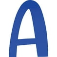 thumbnail image 1 of Acrylic Letter A Blank, 2'' Tall Transparent Dark Blue Acrylic Sign Letter, Choose Your Color, Invitation, 1 of 5