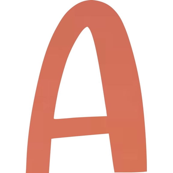 Acrylic Letter A Blank Craft, 10'' Tall Pastel Coral Custom Wedding Reception Signage, DIY