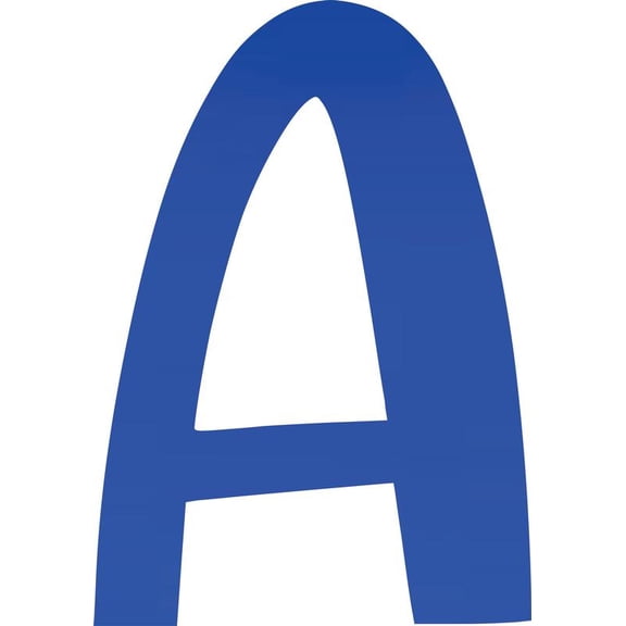 Acrylic Letter A Icebold, 4'' Tall Transparent Dark Blue Custom Wedding Plastic Letters, Reception Alphabet Sign