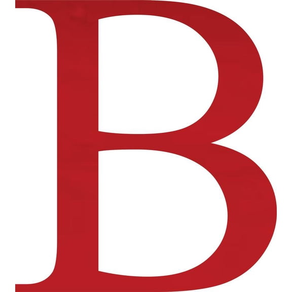 Acrylic Letter B Times, 6'' Tall Transparent Red Acrylic Alphabet Letters, Choose Color Option