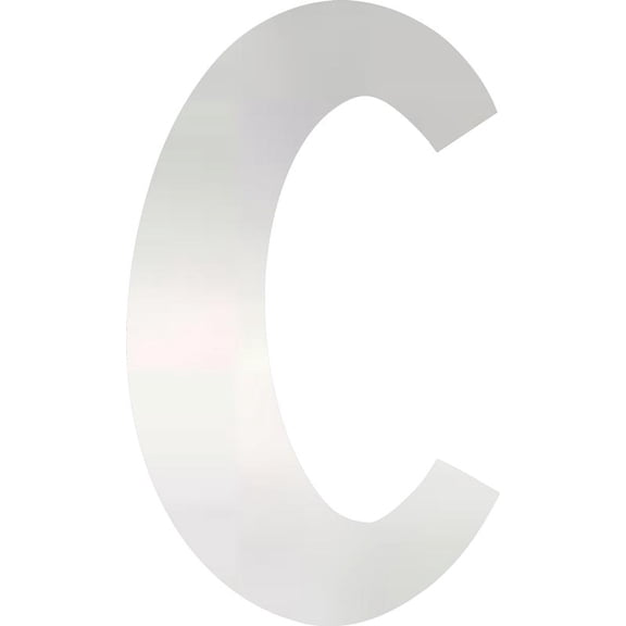 Acrylic Letter C Blank Craft, 8'' Tall Clear Custom Wedding Reception Signage, DIY