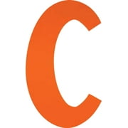 Acrylic Letter C Icebold, 3 Tall Fluorescent Orange Wedding Acrylic Letters, Blank Color Options