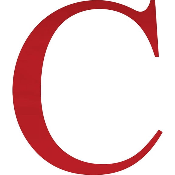 Acrylic Letter C Times, 8'' Tall Transparent Red Custom Acrylic Letters, Choose Color Option