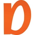 thumbnail image 1 of Acrylic Letter D Icebold, 3'' Tall Fluorescent Orange Wedding Acrylic Letters, Blank Color Options, 1 of 5