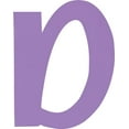 thumbnail image 1 of Acrylic Letter D Icebold, 6'' Tall Lavender Acrylic Alphabet Letters, Reception Alphabet Sign, 1 of 5