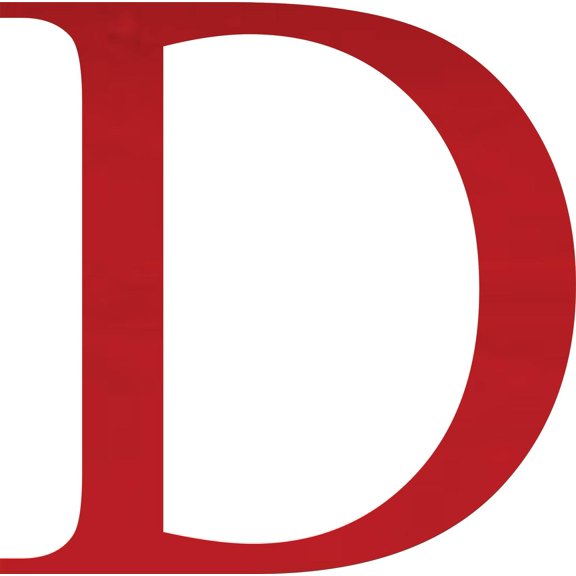 Acrylic Letter D Times, 10'' Tall Transparent Red Custom Acrylic Letters, Choose Your Color
