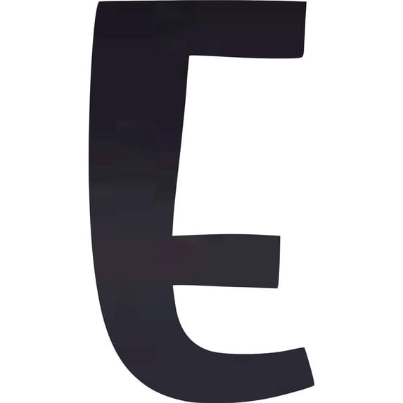 Acrylic Letter E Blank Craft, 8'' Tall Transparent Black Custom Wedding Reception Signage, DIY