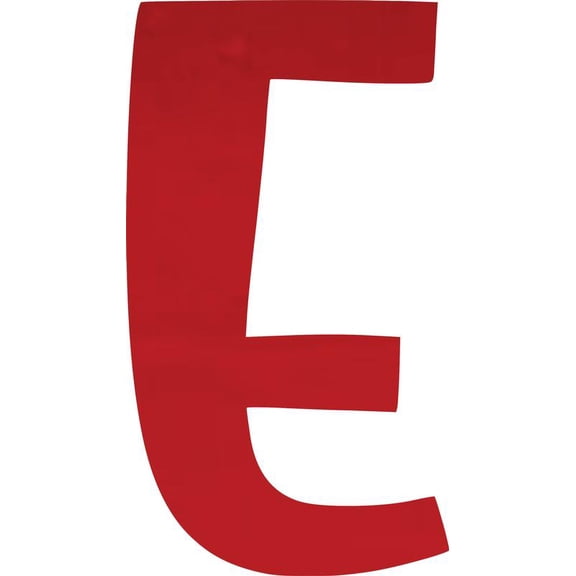 Acrylic Letter E Blank Craft, 8'' Tall Transparent Red Custom Wedding Reception Signage, DIY