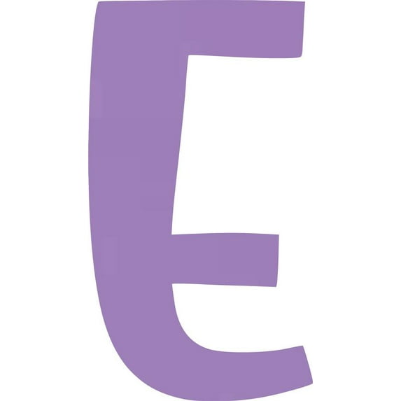 Acrylic Letter E Bold, 1'' Tall Lavender Small Acrylic Plastic Letter, Color Choices, Reception
