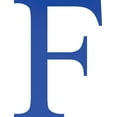 thumbnail image 1 of Acrylic Letter F Times, 4'' Tall Transparent Dark Blue Laser Cut Acrylic Letters, Choose Color Option, 1 of 5